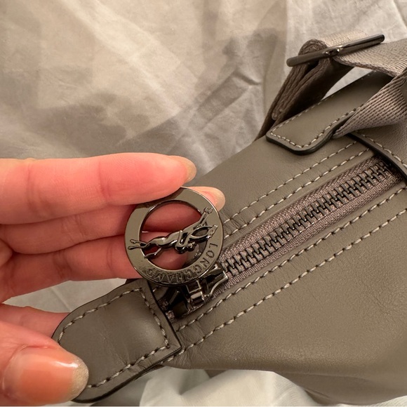 Longchamp LE PLIAGE full leather BACKPACK in Etoupe/ Turtledove - Picture 4 of 9